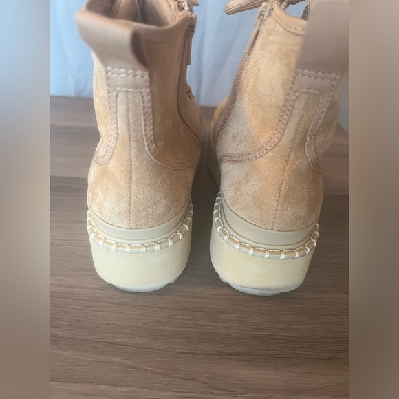 Women's Tan Platform Boots - Picture 3 of 9